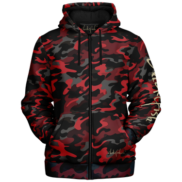 Chokefish™ Microfleece Zip-Up Hoodie Camouflage-011B